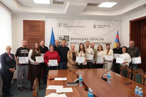 Вінниччина роздала 1,8 млн грн грантів: 13 бізнесів, семеро з них — ветеранські